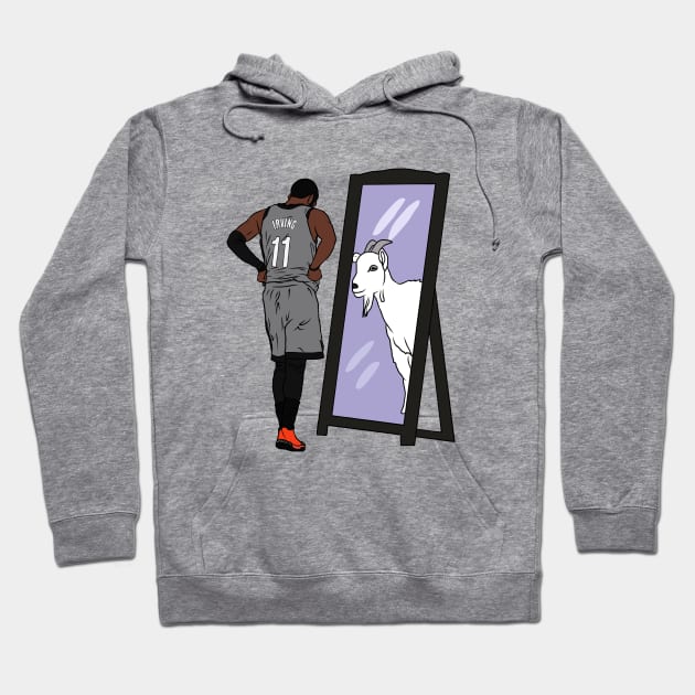 Kyrie Irving Mirror GOAT Hoodie by rattraptees